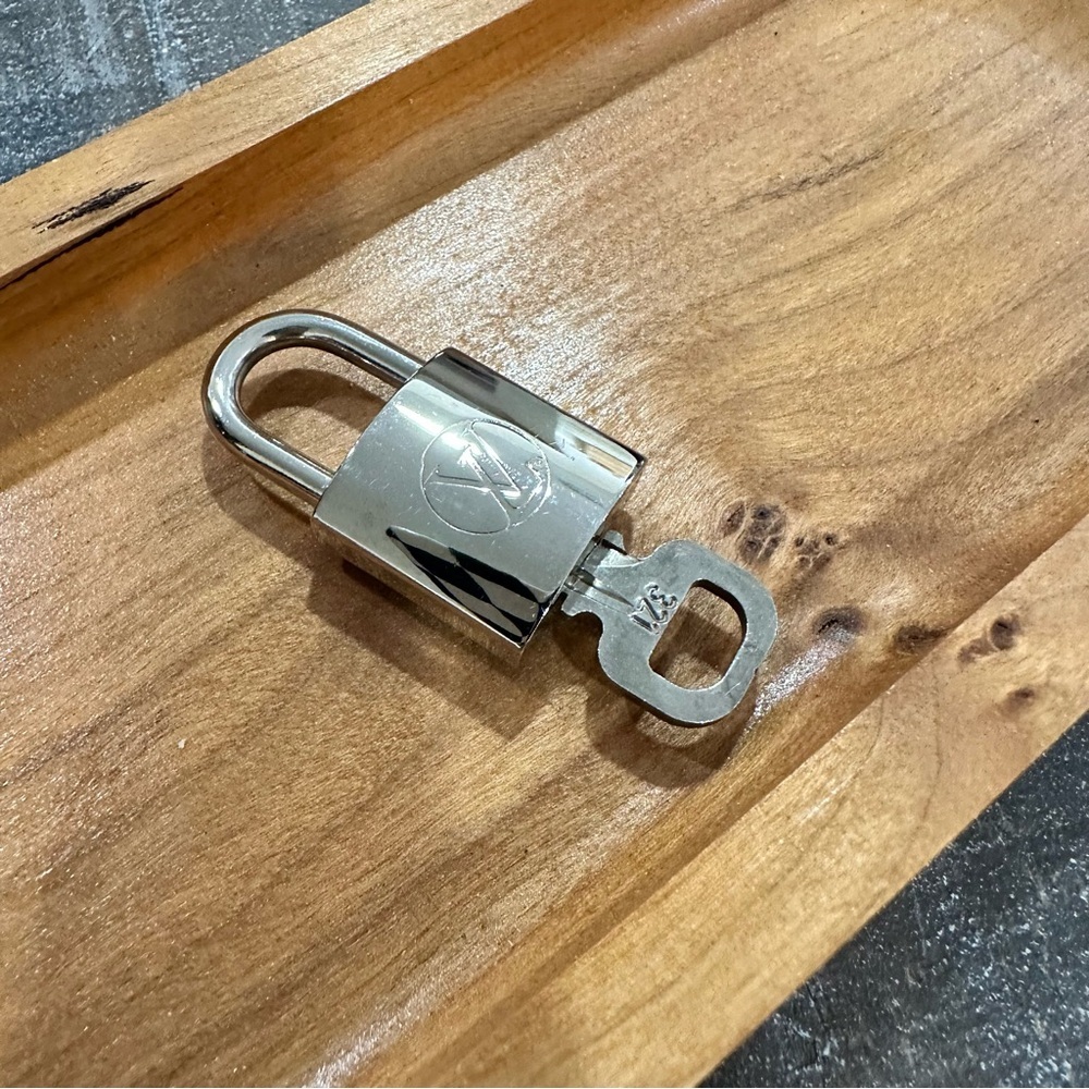Louis Vuitton Silver Lock & Key